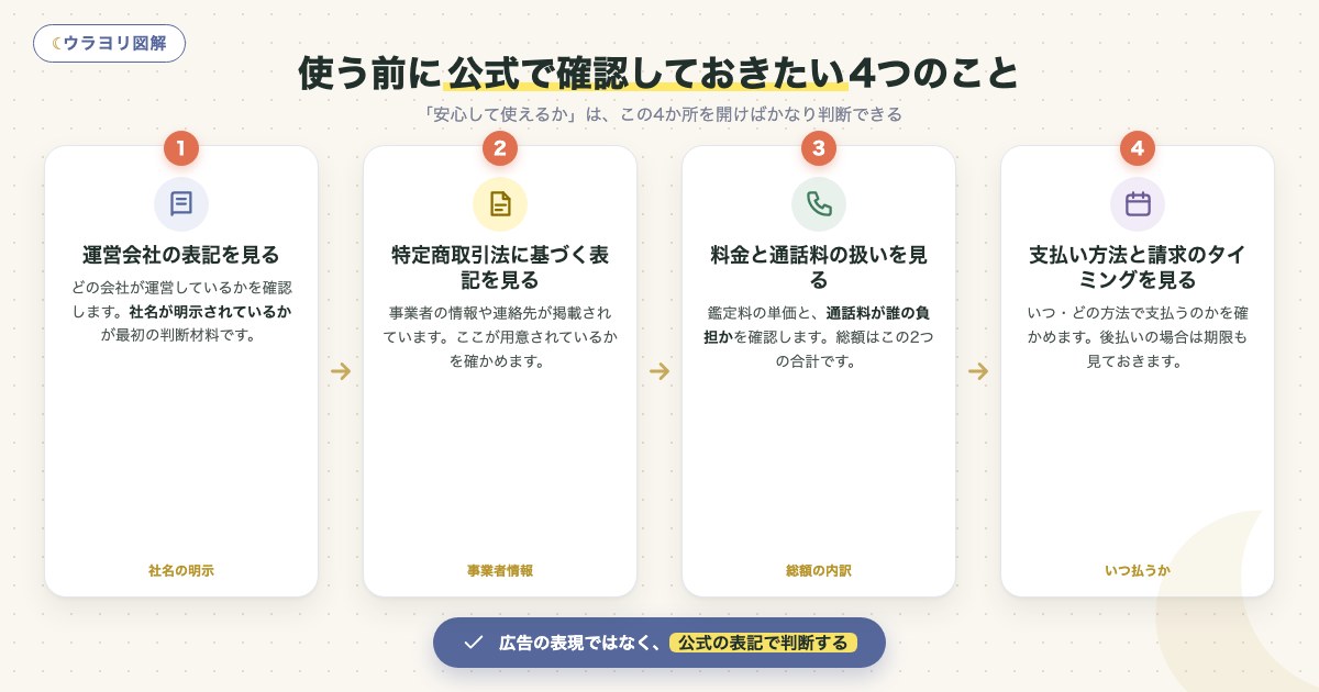 図解:使う前に公式で確認しておきたい4つのこと