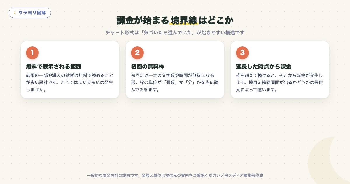 図解:課金が始まる境界線はどこか
