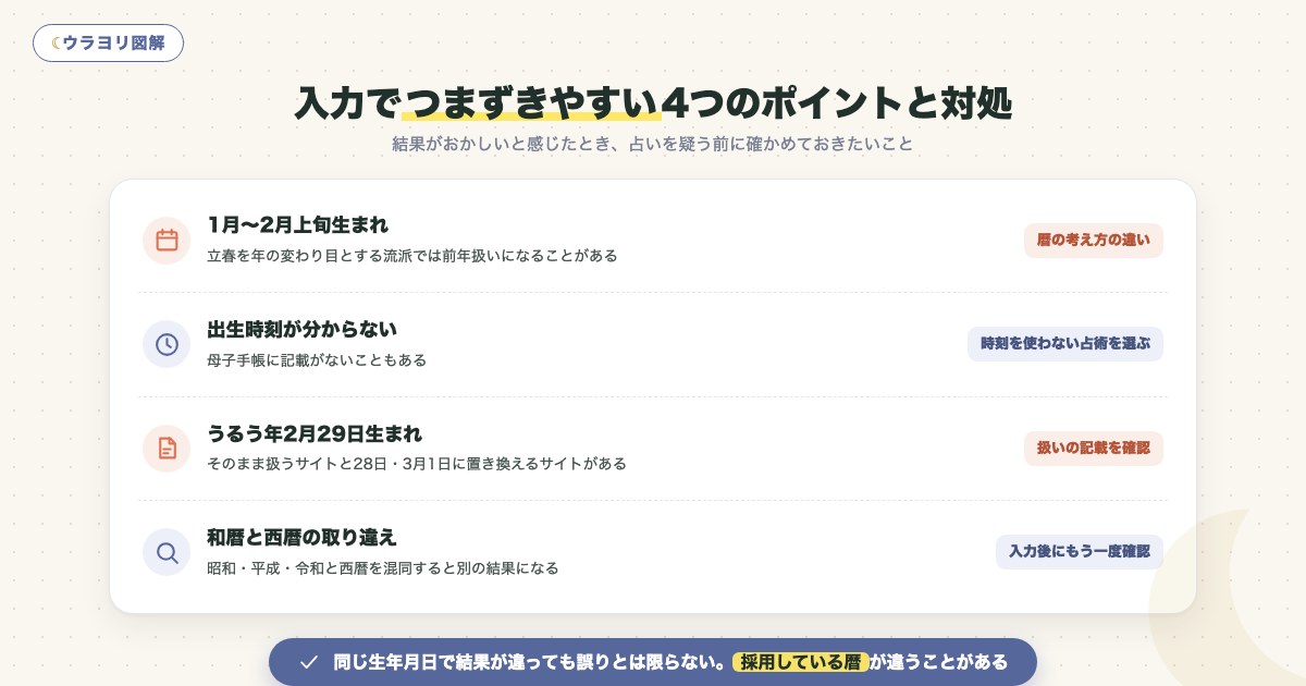 図解:入力でつまずきやすい4つのポイントと対処