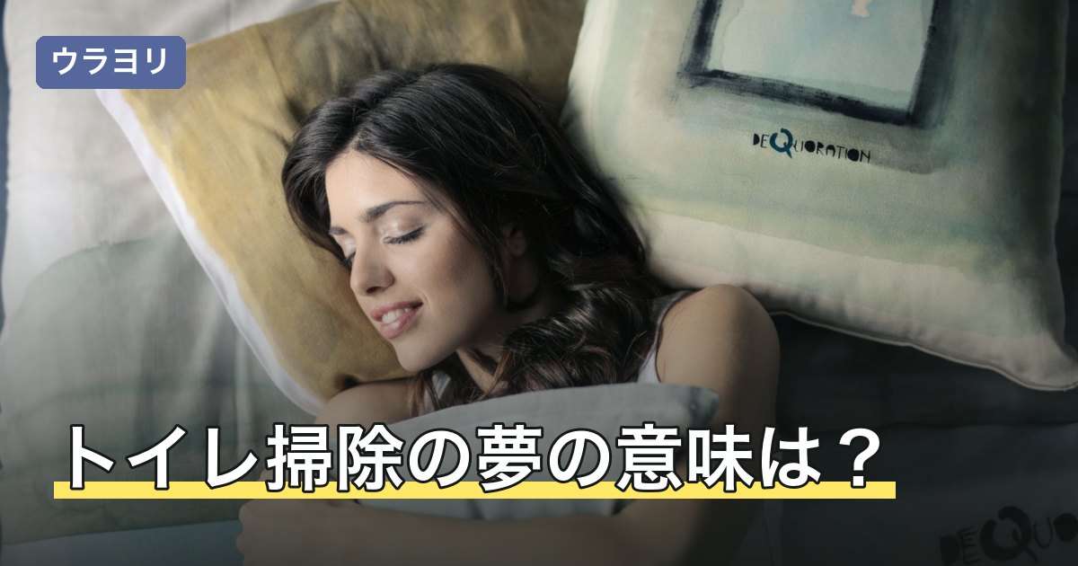 トイレ掃除の夢の意味は？何を掃除したか・綺麗になったかで変わる読み方